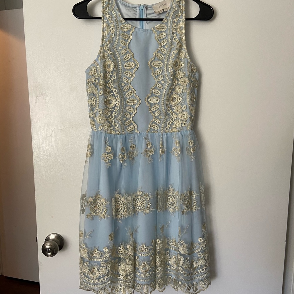 BHLDN Blue Dress